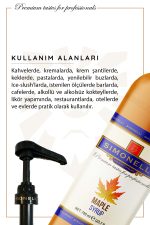 Simonelli Kahve ve Kokteyl Şurubu Maple 700 ml - Görsel 3