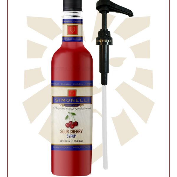 Kahve Ve Kokteyl Şurubu Vişne Aromalı 700 ml Pompa Hediyeli