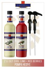 Simonelli 2'li Cool Lime & Red Berry 700 ml – Pompa Hediyeli