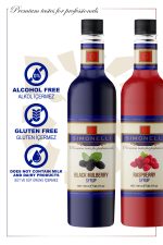 Simonelli 4’lü Kokteyl Şurubu Seti 700 ml Çilek Böğürtlen Frambuaz Karadut Aromalı - Görsel 6