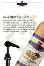 Kahve Ve Kokteyl Şurubu Çikolata Kurabiye Aromalı 700 ml Pompa Hediyeli - Görsel 4