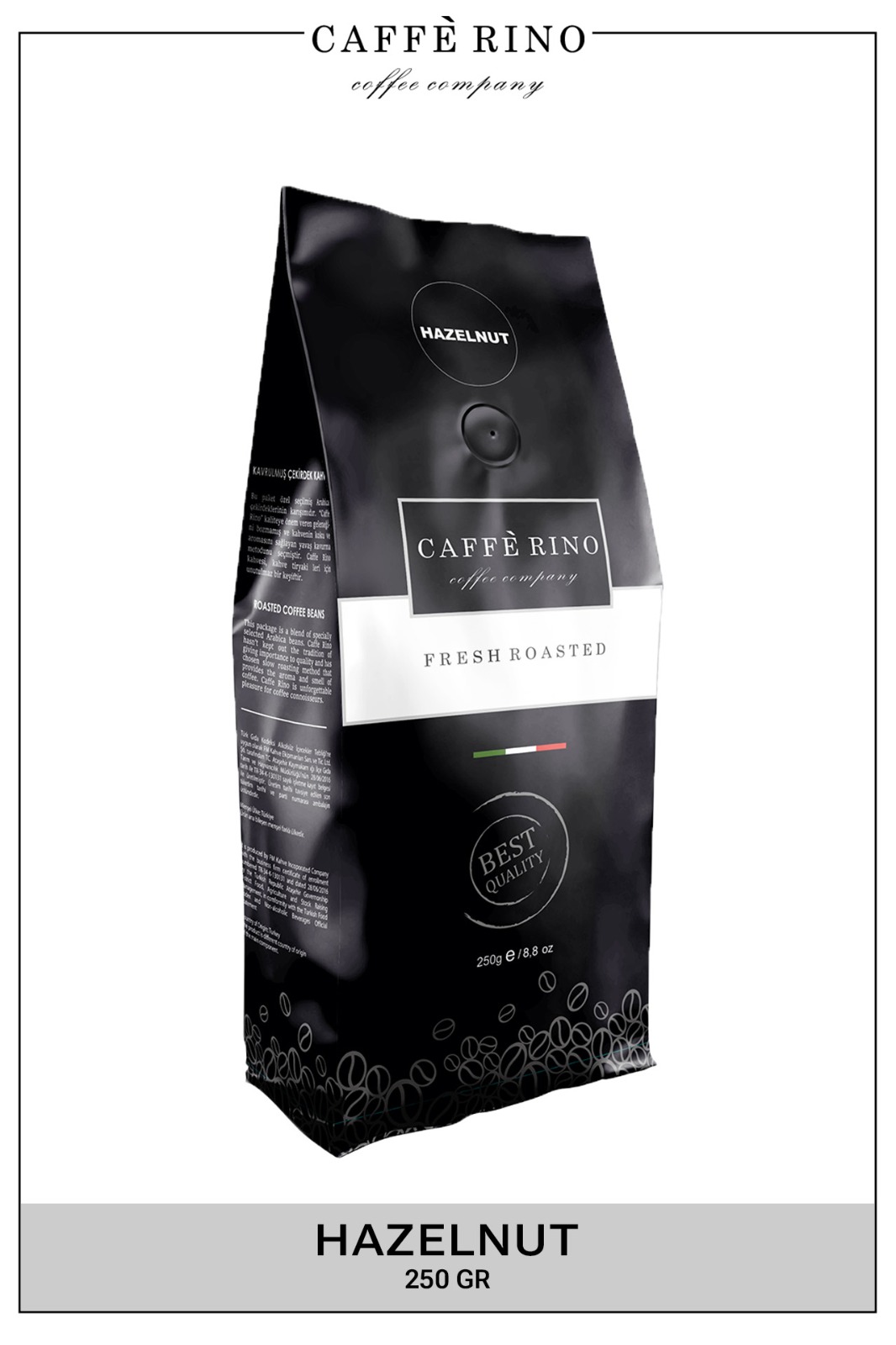 HAZELNUT ON Caffe Rino Filtre Kahve | Fındık Aromalı | 250 G - Görsel 1