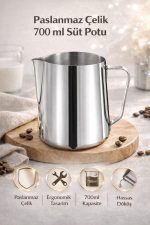 Süt Potu Pitcher 700 ml Paslanmaz Çelik