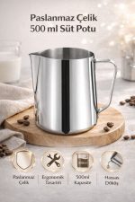 Süt Potu Pitcher 500 ml Paslanmaz Çelik