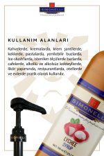 Kahve Ve Kokteyl Şurubu Liçi Aromalı 700 ml Pompa Hediyeli - Görsel 4