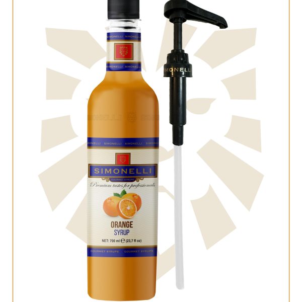 Kahve Ve Kokteyl Şurubu Portakal Aromalı 700 ml Pompa