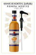 Kahve Ve Kokteyl Şurubu Portakal Aromalı 700 ml Pompa - Görsel 5