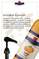Kahve Ve Kokteyl Şurubu Portakal Aromalı 700 ml Pompa - Görsel 4