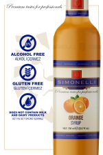 Kahve Ve Kokteyl Şurubu Portakal Aromalı 700 ml Pompa - Görsel 3