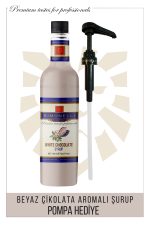 Simonelli Kahve ve Kokteyl Şurubu 2’li Çikolatalı Kurabiye Beyaz Çikolatalı 700 ml Pompa Hediye - Görsel 3