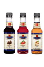 3'lü Şurup Seti (Çikolata + Çilek+ Fındık) Kahve Ve Kokteyl Şurubu 3x250ml