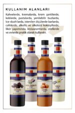 Kahve ve Kokteyl Şurubu 700 ml 4'lü Set Karamel+Vanilya+Çikolata+Beyaz Çikolata + 4 Adet Pompa - Görsel 2