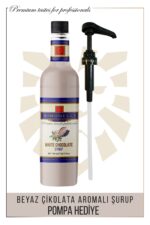 Kahve ve Kokteyl Şurubu 700 ml 4'lü Set Karamel+Vanilya+Çikolata+Beyaz Çikolata + 4 Adet Pompa - Görsel 7