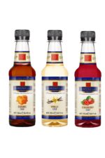 3'lü Şurup Seti (Karamel + Vanilya + Çilek) Kahve Ve Kokteyl Şurubu 3x250ml