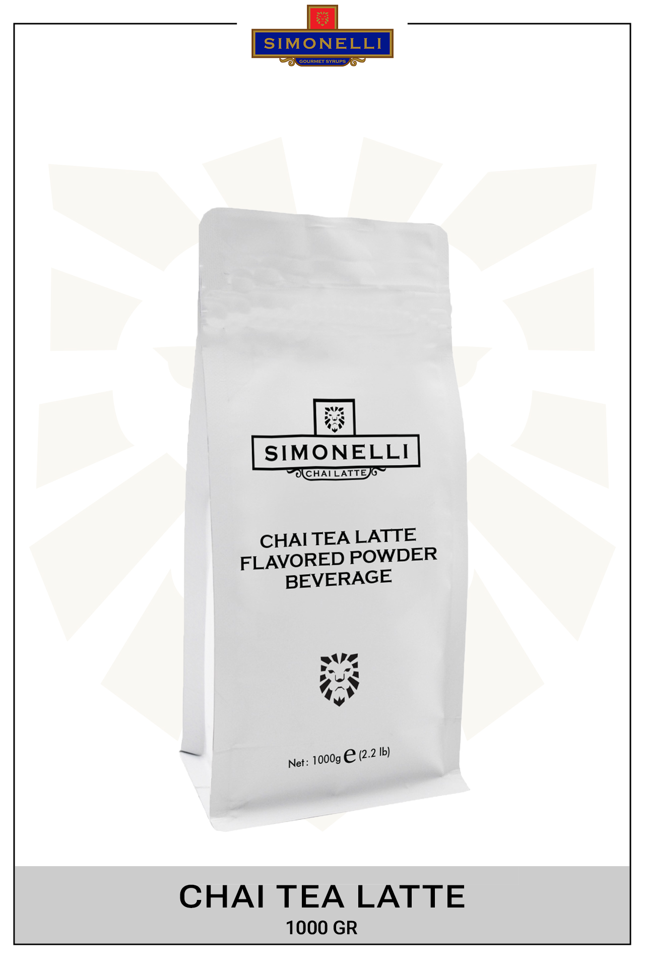 CHAI TEA Simonelli Chai Tea Latte 1000 G Paket - Görsel 1