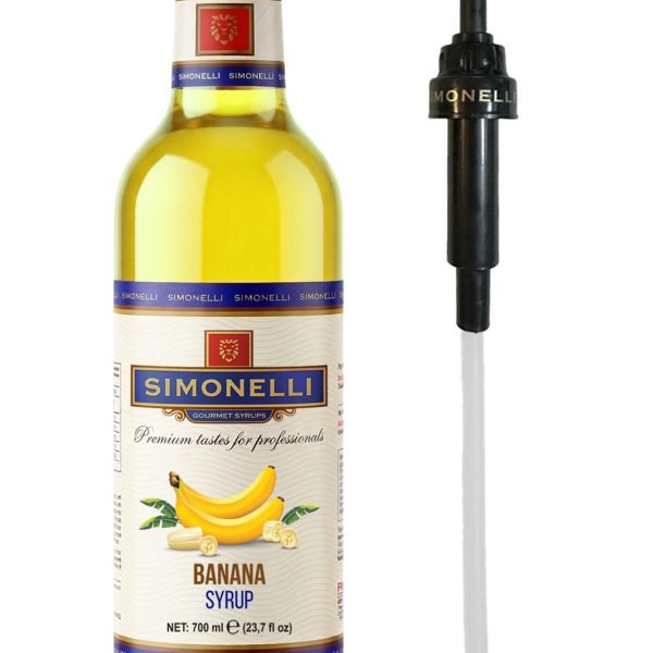 Kahve Ve Kokteyl Şurubu Muz Aromalı 700 ml Pompa Hediyeli