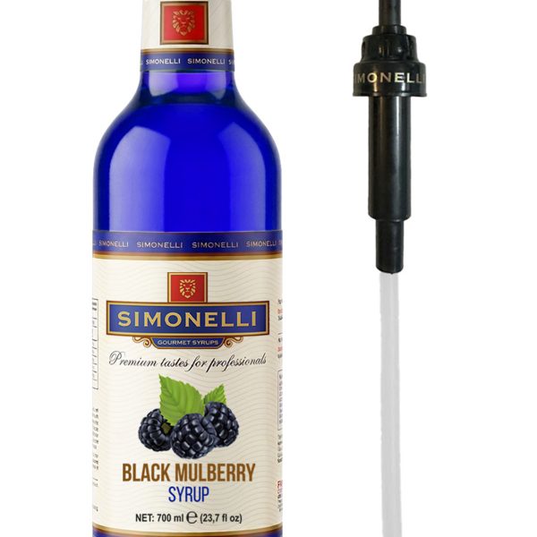 Kahve Ve Kokteyl Şurubu Böğürtlen Aromalı 700 ml Pompa Hediyeli