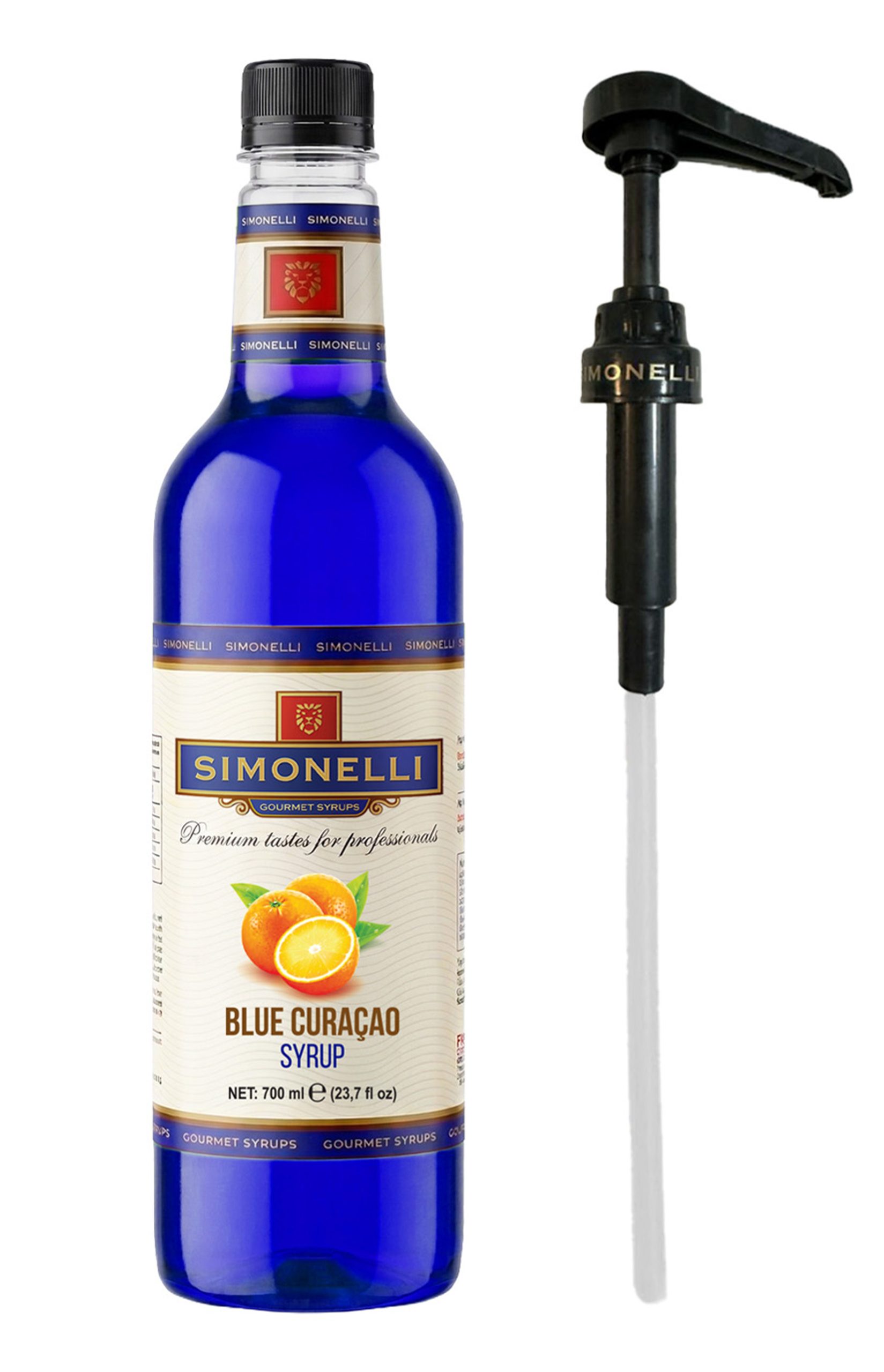 blue curaçao Kahve Ve Kokteyl Şurubu Turunç Aromalı 700 ml Pompa - Görsel 1