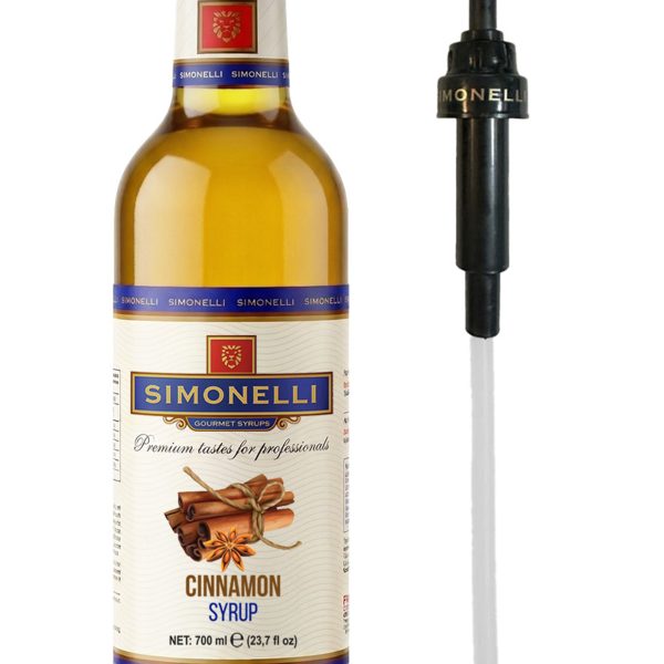 Kahve Ve Kokteyl Şurubu Tarçın Aromalı 700 ml Pompa Hediyeli