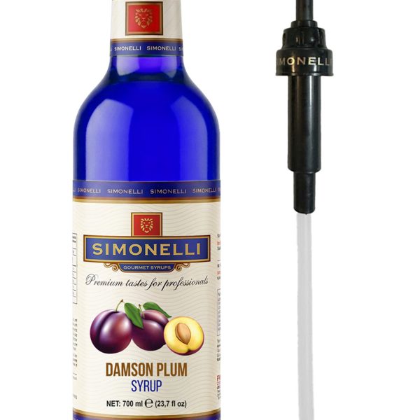 Kahve Ve Kokteyl Şurubu Mürdüm Eriği Aromalı 700 ml Pompa Hediyeli