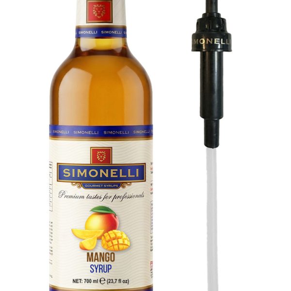 Kahve Ve Kokteyl Şurubu Mango Aromalı 700 ml Pompa Hediyeli