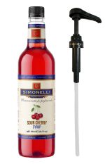 Kahve Ve Kokteyl Şurubu Vişne Aromalı 700 ml Pompa Hediyeli