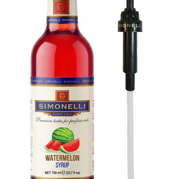 Kahve Ve Kokteyl Şurubu Karpuz Aromalı 700 ml Pompa Hediyeli